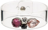 Thumbnail for your product : Whistles Skinny Gem Clear Resin Cuff