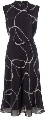 Linea Leonie Swirl Print Tie Side Dress