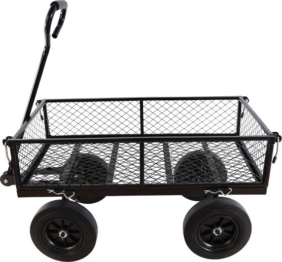 SEVOBALUtilityStorageCartGardenFlowerCartWithGreenCanvasBagForEasyTransportationOfFirewoodGreen44.40\