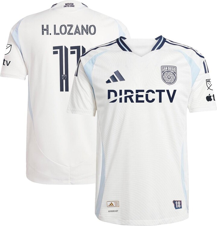 adidas Men's Hirving Lozano White San Diego Fc 2025 Woven Into One Authentic Player Jersey