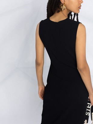 Stella McCartney Fitted Black Dress With Twist Knot Detail