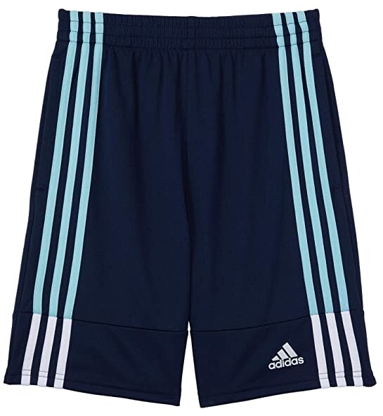 boys navy adidas shorts