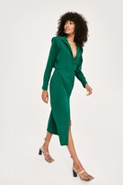 Thumbnail for your product : Nasty Gal Womens Belted Relaxed Long Sleeve Midi Shirt Dress