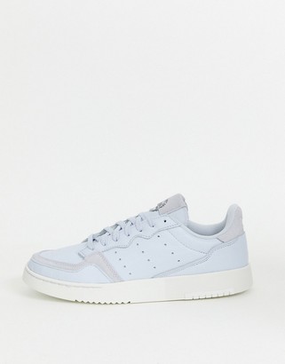 adidas supercourt trainers in blue leather