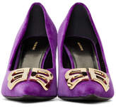 Thumbnail for your product : Balenciaga Purple Velour Heels
