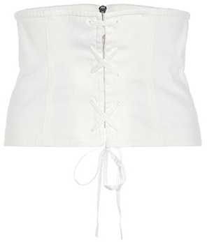 Prada Cotton-blend Twill Corset - ShopStyle Belts
