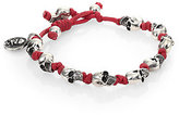 Thumbnail for your product : King Baby Studio Skull Beaded Bracelet