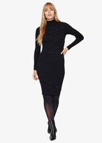Thumbnail for your product : Phase Eight Mara Button Detail Ribbed Knit Dress