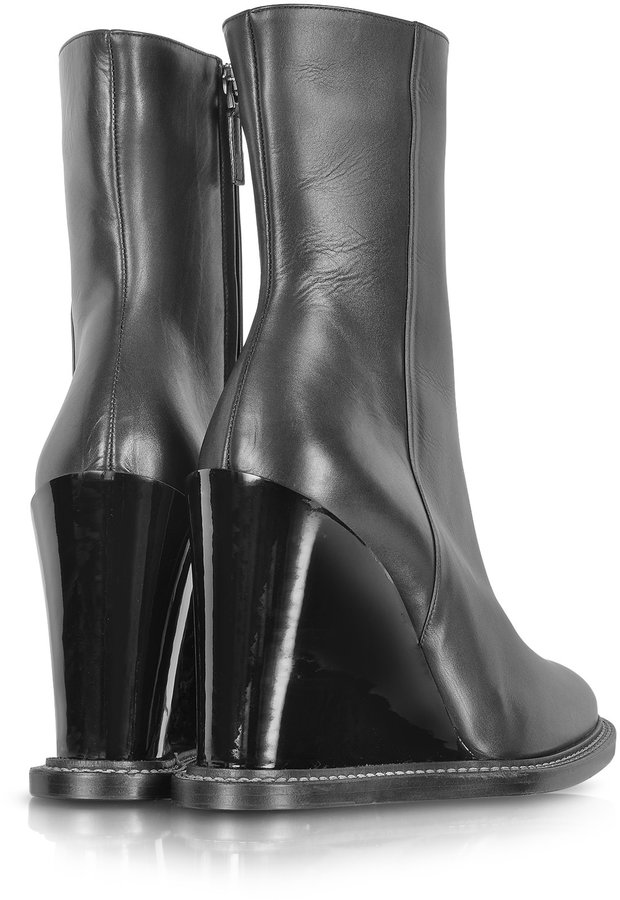 jil sander wedge boots