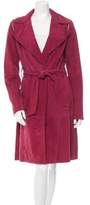 Thumbnail for your product : Zac Posen ZAC Suede Trench Coat