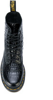 Thumbnail for your product : Dr. Martens croc-effect combat boots