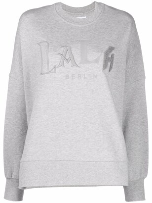 Lala Berlin Logo-Embroidered Crew-Neck Sweatshirt