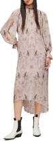 Thumbnail for your product : AllSaints Whisper Pleated Long Sleeve Midi Dress