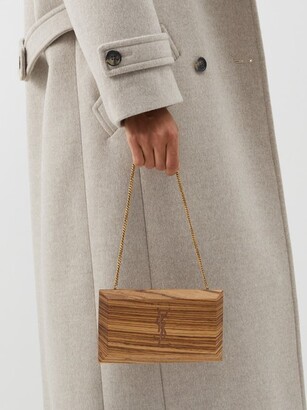 Saint Laurent Minaudiere engraved Wooden Clutch Bag - ShopStyle