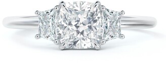 De Beers Forevermark x Micaela Three Stone Illusion Diamond Engagement Ring