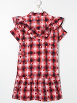 Thumbnail for your product : Little Marc Jacobs TEEN check shirt dress