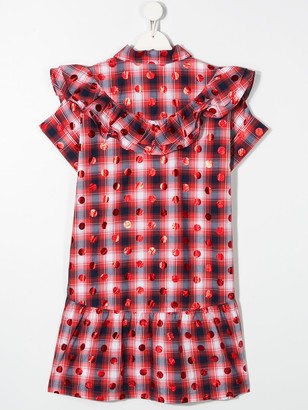 Little Marc Jacobs TEEN check shirt dress
