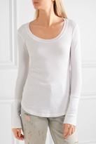 Thumbnail for your product : Splendid Nordic Waffle-knit Stretch Supima Cotton And Micro Modal-blend Top - Off-white