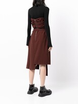 Thumbnail for your product : Rokh Strapless Asymmetric-Tied Dress