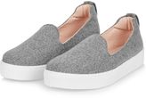 Thumbnail for your product : Topshop Temp felt slip on trainers