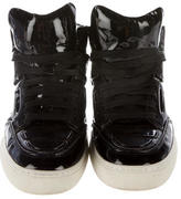 Thumbnail for your product : Alejandro Ingelmo Patent Leather Trom Sneakers