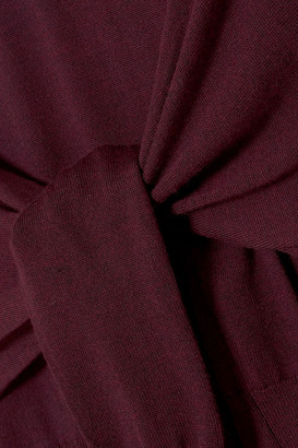 Chloé Tie-front Wool Midi Dress