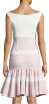 Thumbnail for your product : Chiara Boni La Petite Robe Sounia Colorblock Flounce-Hem Dress
