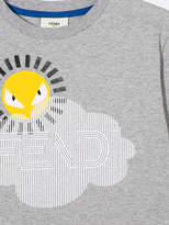 Thumbnail for your product : Fendi Kids sun print T-shirt