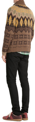 Etro Zipped Cardigan with Wool, Mohair and Angora