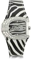 Thumbnail for your product : Just Cavalli Logo Jc 2H Silver Dial Black Strap Women's Watch