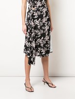 Thumbnail for your product : Paco Rabanne Floral Print Belted Dress