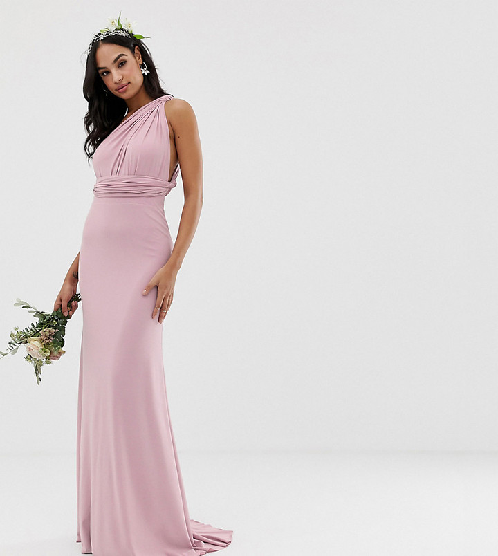 TFNC bridesmaid exclusive multiway maxi dress in pink - ShopStyle