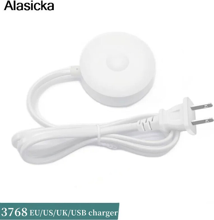 Alasicka Charger for Oral B iO Series 9/8/7 Replacement 3768 Magnetic Electric Toothbrush Charger Base Adapter 100-240V EU US UK USB Plug