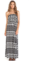 Thumbnail for your product : T-Bags 2073 T-Bags LosAngeles Strapless Tiered Maxi Dress