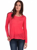 Thumbnail for your product : Majestic Long Sleeve Silk Tee