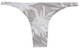 Thumbnail for your product : Mikoh Floral-Print Low-Rise Bikini Briefs