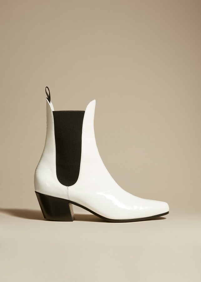 White Leather Boots Shop The World S Largest Collection Of Fashion Shopstyle