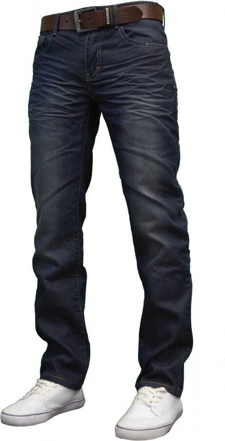Details about   New Mens Designer Crosshatch Stretch Denim Jeans Slim Fit Curved Cut trousers