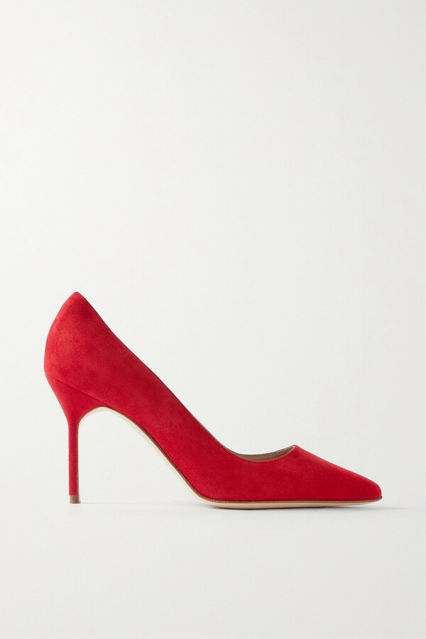 Uplifted On the ground Twisted Red Suede Shoes | Shop The Largest Collection | ShopStyle