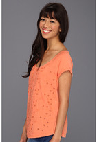 Thumbnail for your product : Lucky Brand Amazon Lily Cut Out S/S Tee