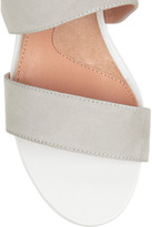 Thumbnail for your product : Robert Clergerie Old Robert Clergerie Bambin suede and leather wedge sandals