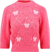 Alpaca blend sweater with Butterfly e 