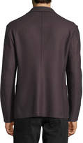 Thumbnail for your product : Armani Collezioni Boiled Wool-Blend Soft Jacket, Dark Red