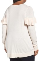 Thumbnail for your product : Sejour Plus Size Women's Ruffle Sleeve Sweater