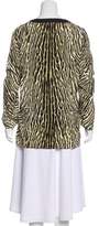 Thumbnail for your product : Michael Kors Printed Long Sleeve Top w/ Tags