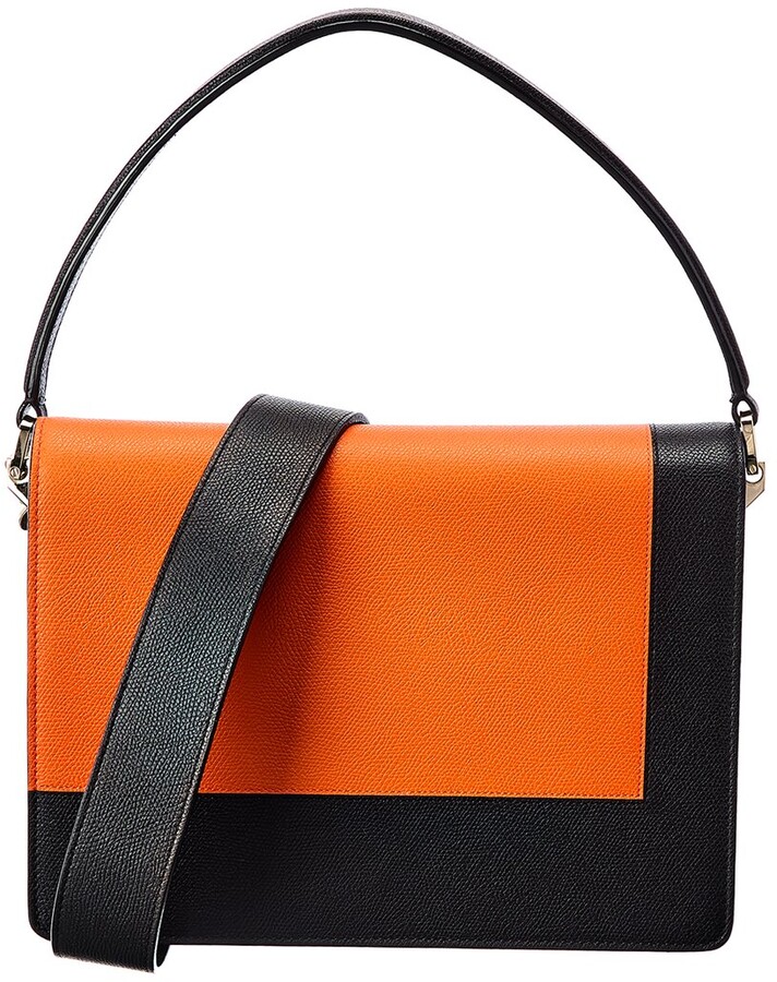 Valextra Swing Leather Shoulder Bag ShopStyle