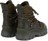 Thumbnail for your product : INUIKII Trekking leather and suede ankle boots