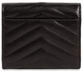 Thumbnail for your product : Saint Laurent Compact 3 Fold Quilted Leather Wallet