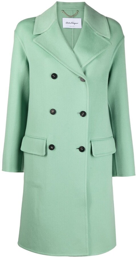 mint wool coat