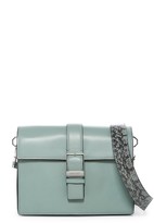 Thumbnail for your product : Louise et Cie Lowe Snake Embossed Strap Leather Shoulder Bag